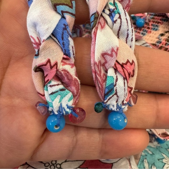 Alix of Bohemia Colorful Tiered Ruffle Floral Maxi Dress Smocked XS - Picture 9 of 11